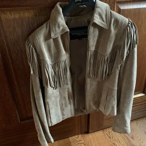 Suede the fringe shirt jacket super cute!